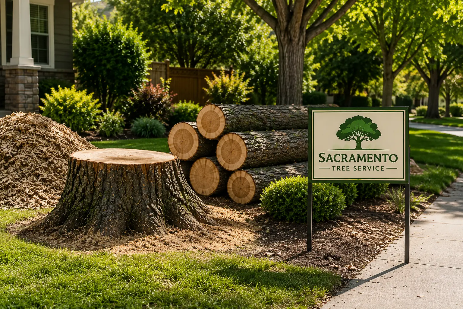 Tree service crew in Sacramento, CA